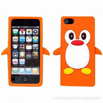 Penguin Soft Silicone Cases for iPhone 5, with Durable, Bread-and-butter, High-fashion Design